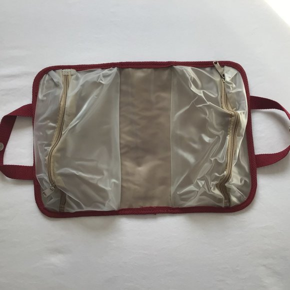 Samsonite Maroon Canvas Toiletry Bag - Picture 3 of 10